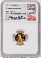 1994-W Proof Gold Eagle 1.85 oz Mike Castle NGC PF70