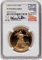 1994-W Proof Gold Eagle 1.85 oz Mike Castle NGC PF70