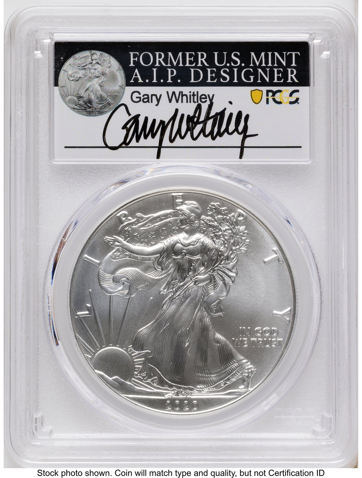 2020 Silver Eagle Gary Whitley PCGS MS70