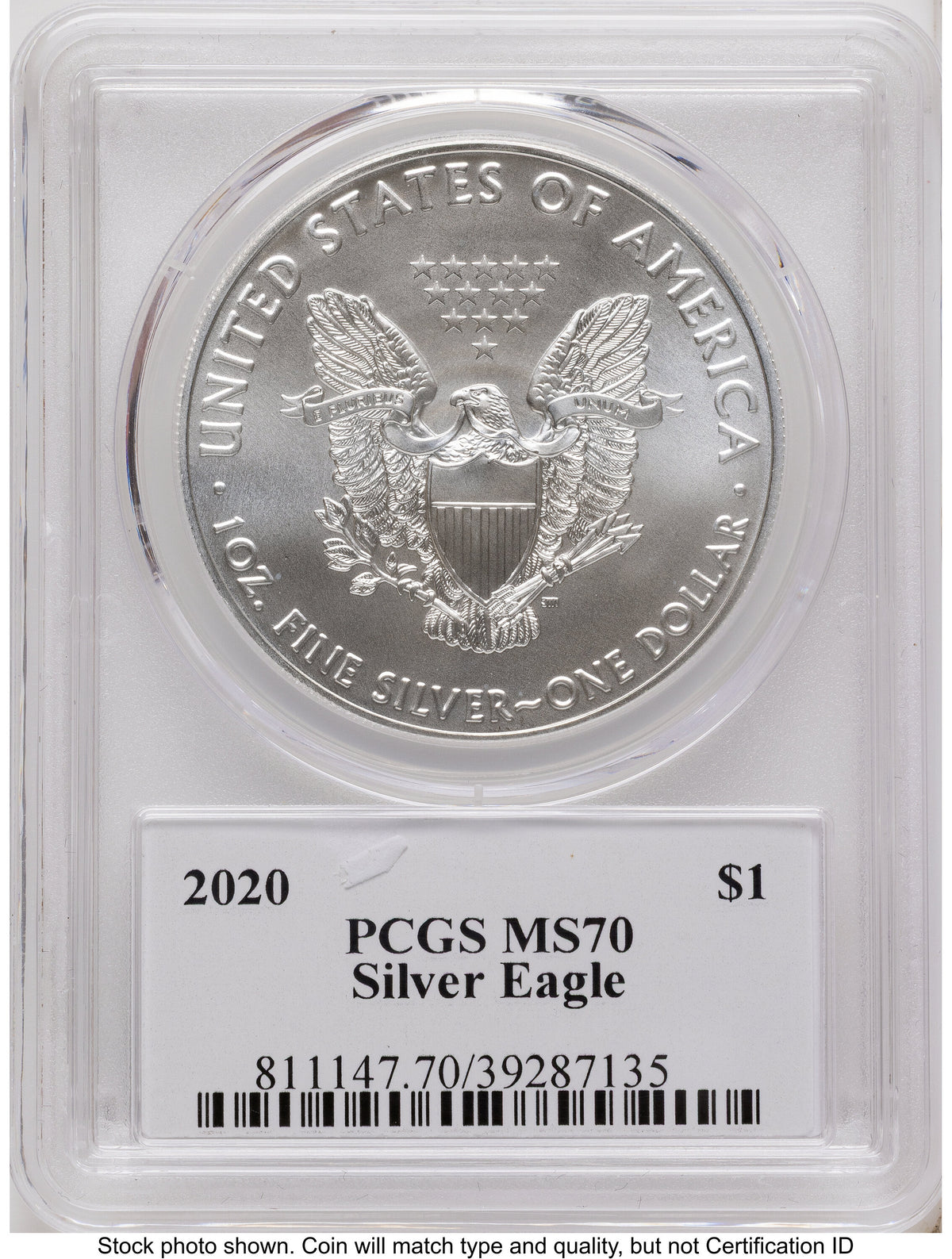 2020 Silver Eagle Gary Whitley PCGS MS70