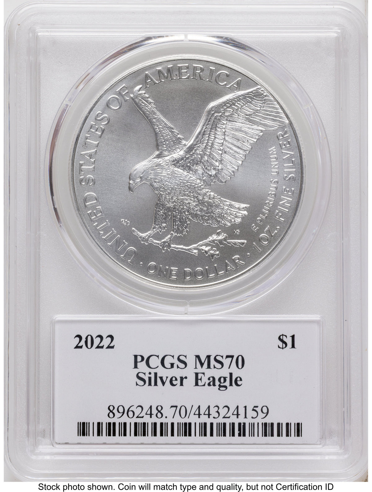 2022 Silver Eagle Emily Damstra PCGS MS70