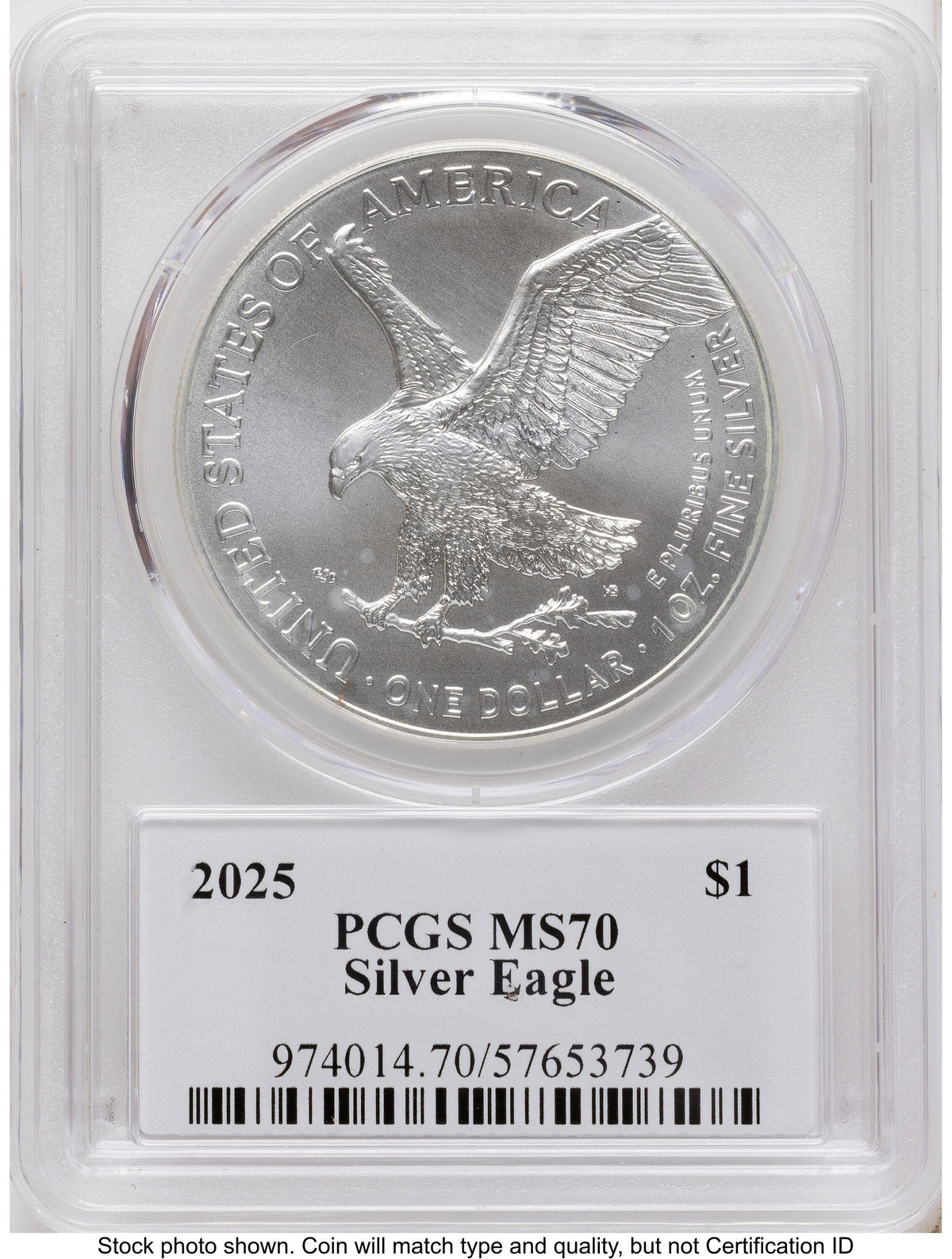 2025 Silver Eagle Emily Damstra PCGS MS70
