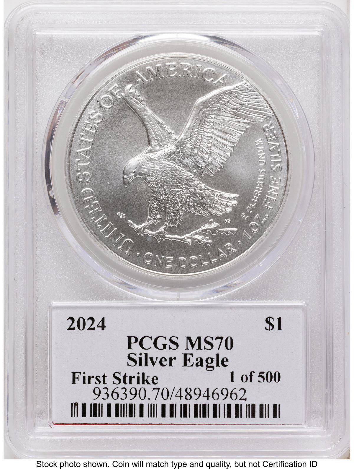 2024 Silver Eagle FS Thomas Cleveland Arrows PCGS MS70