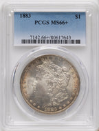 1883 Morgan Dollar PCGS MS66+