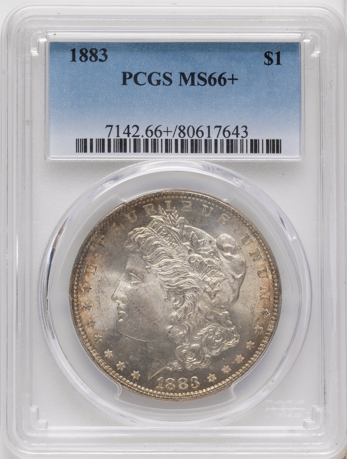 1883 Morgan Dollar PCGS MS66+