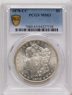 1878-CC Morgan Dollar PCGS MS63