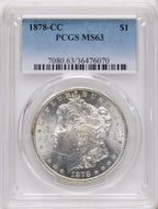 1878-CC Morgan Dollar PCGS MS63