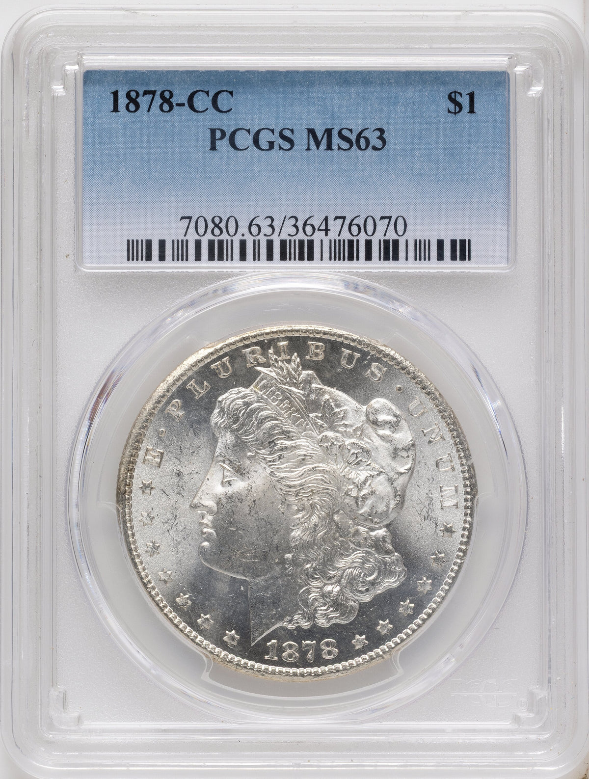 1878-CC Morgan Dollar PCGS MS63