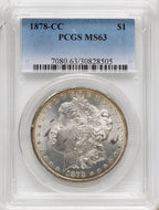 1878-CC Morgan Dollar PCGS MS63