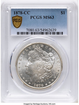 1878-CC Morgan Dollar PCGS MS63