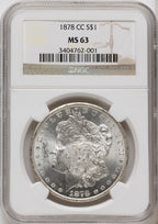 1878-CC Morgan Dollar NGC MS63