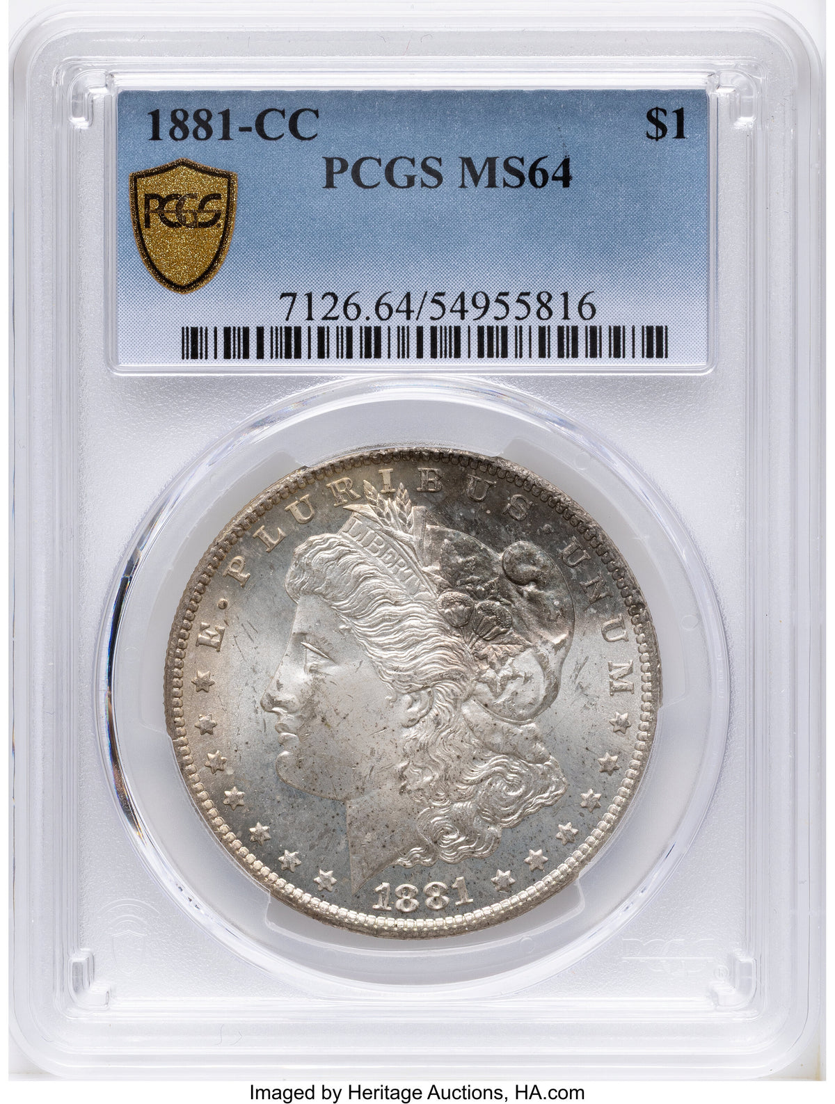 1881-CC Morgan Dollar PCGS MS64