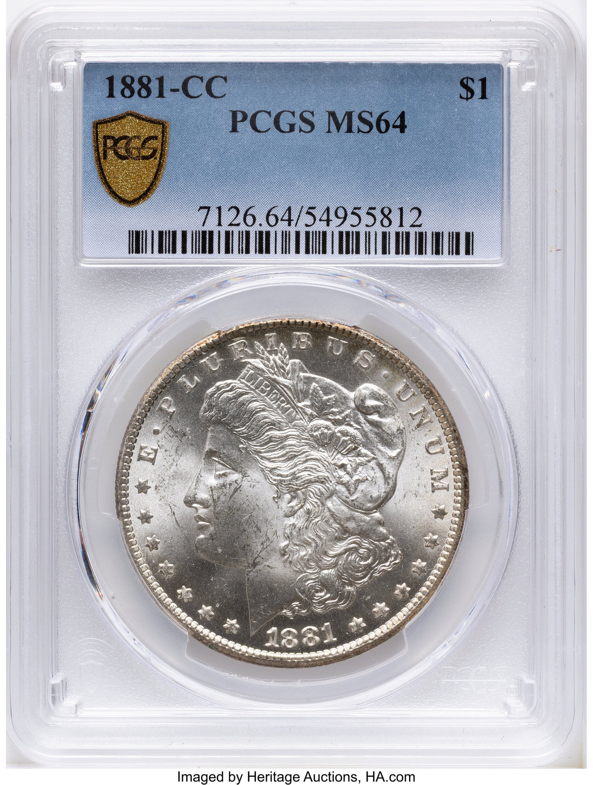 1881-CC Morgan Dollar PCGS MS64