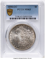 1890-CC Morgan Dollar PCGS MS63