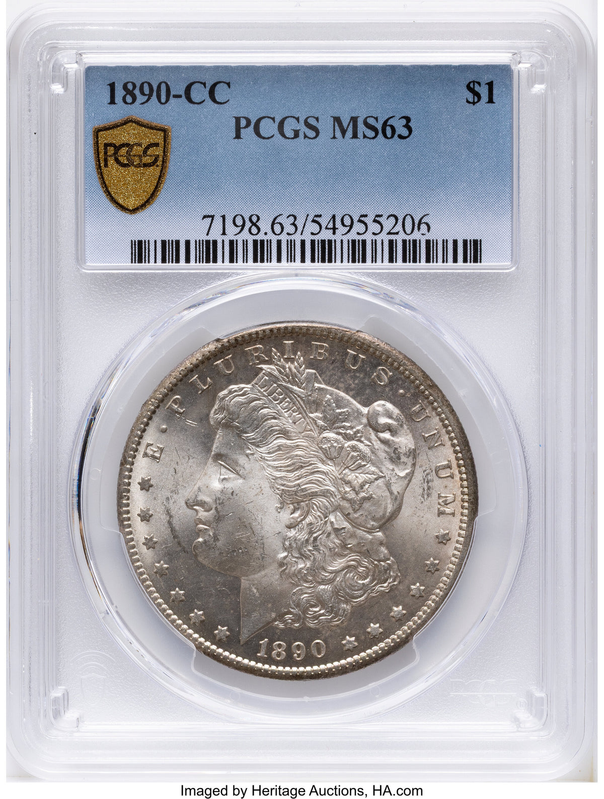 1890-CC Morgan Dollar PCGS MS63