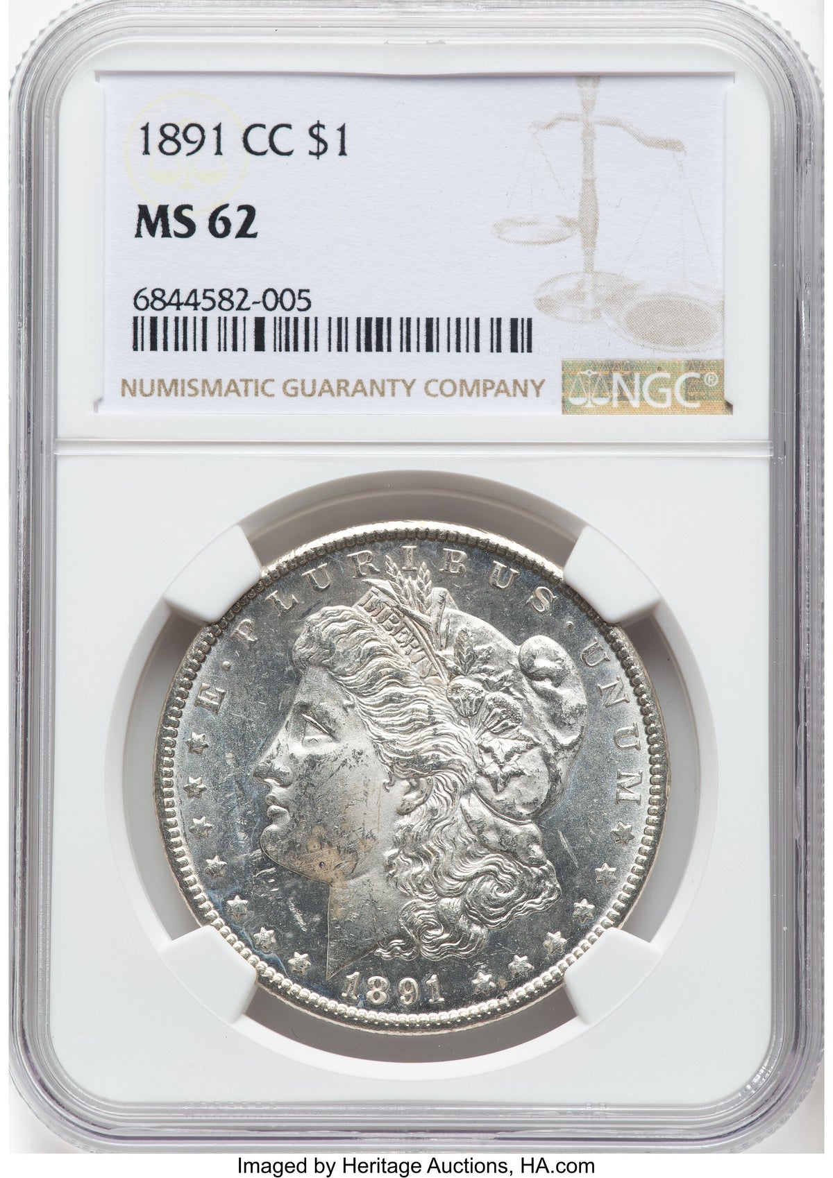 1891-CC Morgan Dollar NGC MS62