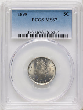 1899 5C Liberty Nickel PCGS MS67
