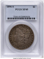 1896-S Morgan Dollar PCGS XF45