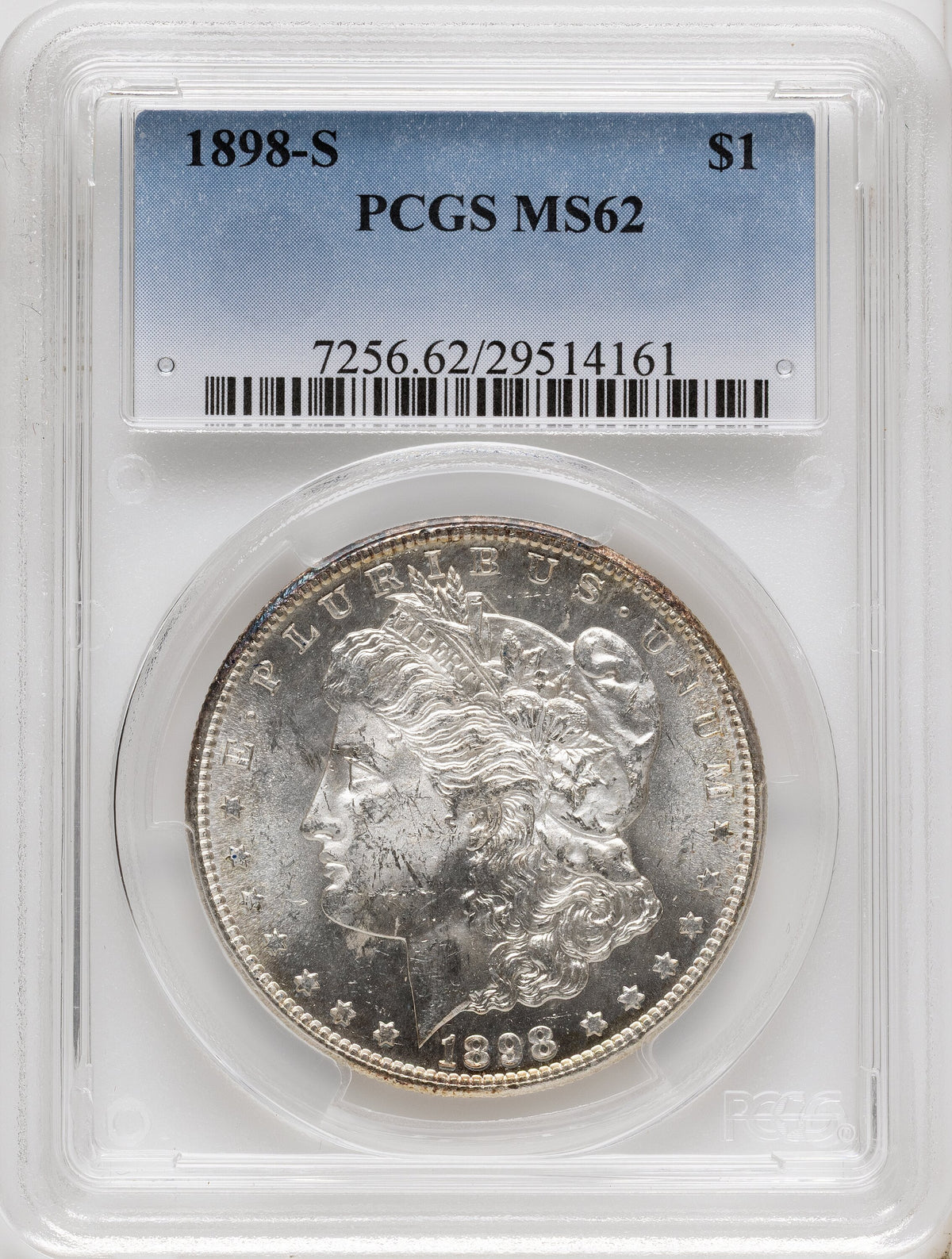 1898-S Morgan Dollar PCGS MS62