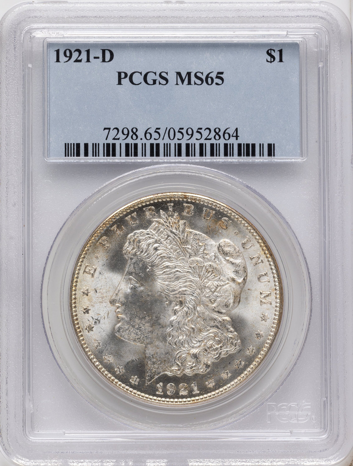 1921-D Morgan Dollar PCGS MS65
