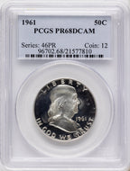 1961 50C Proof Franklin Half Dollar PCGS PR68