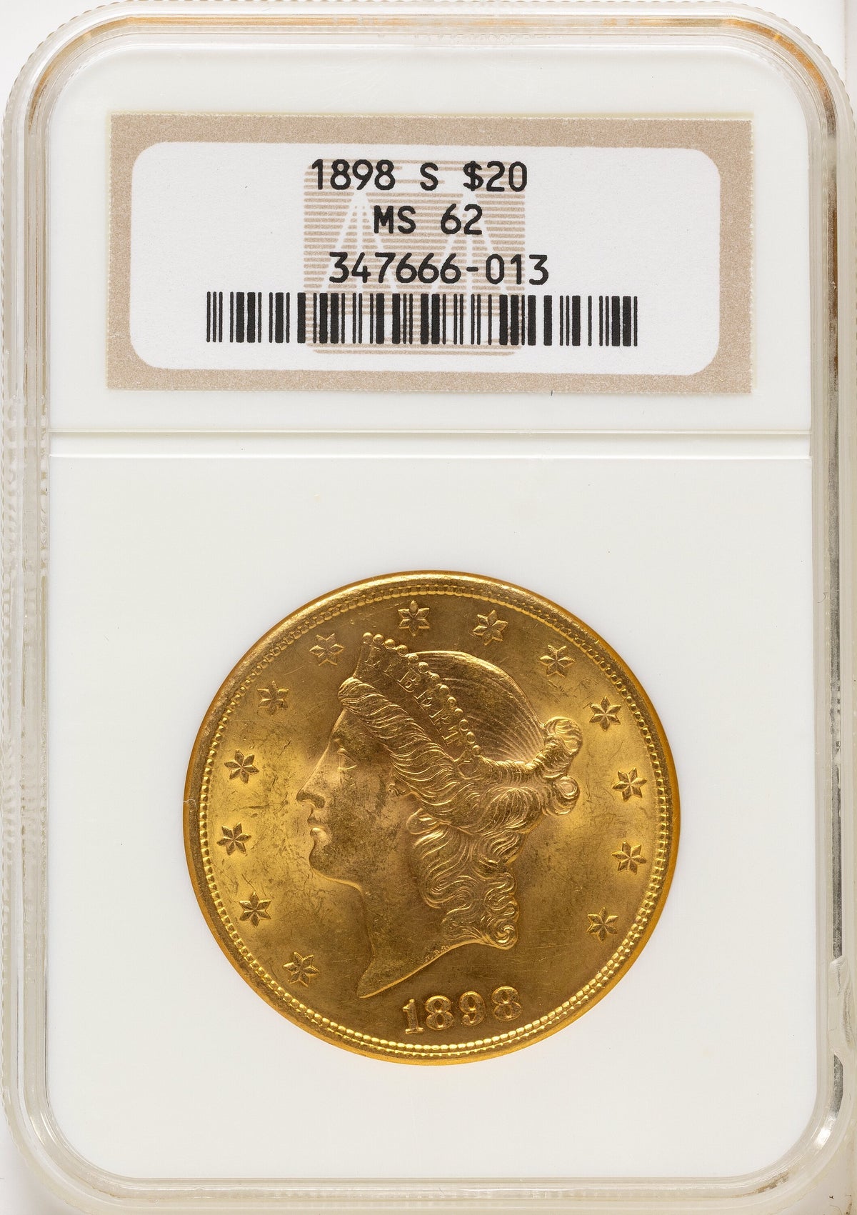 1898-S $20 Liberty Double Eagle NGC MS62