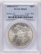 1900-O/CC Morgan Dollar PCGS MS65