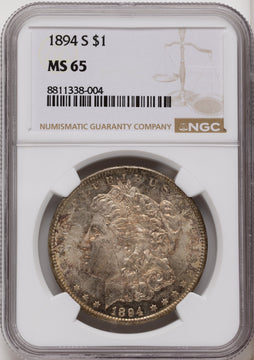 1894-S Morgan Dollar NGC MS65