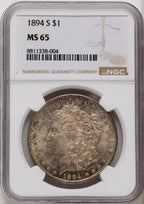 1894-S Morgan Dollar NGC MS65