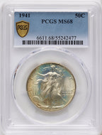 1941 50C Walking Liberty Half Dollar PCGS MS68