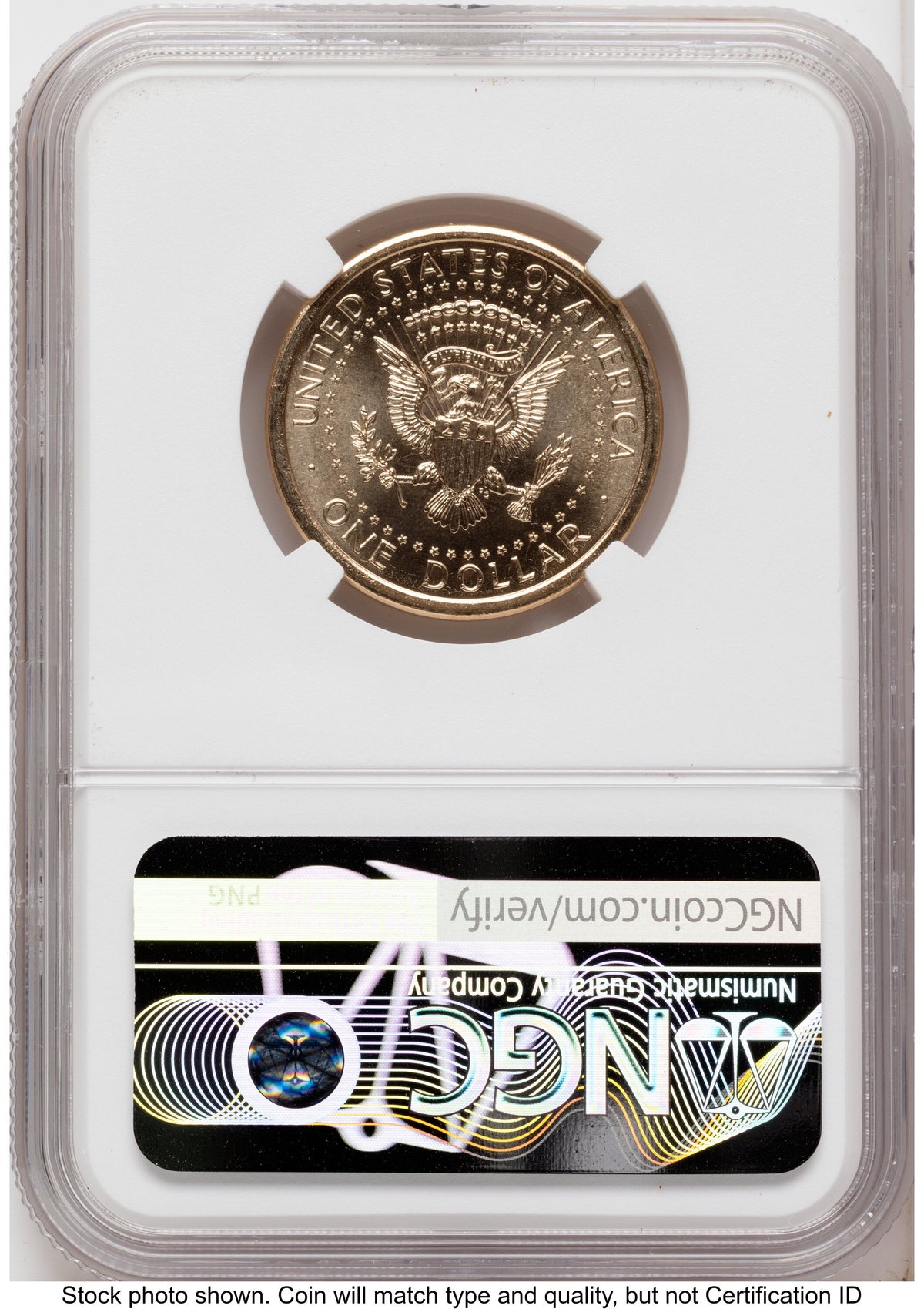 2026 Semiquincentennial President Donald J. Trump $1 (Privy Mark) FDI 250th Red Bell Banner Label NGC MS66
