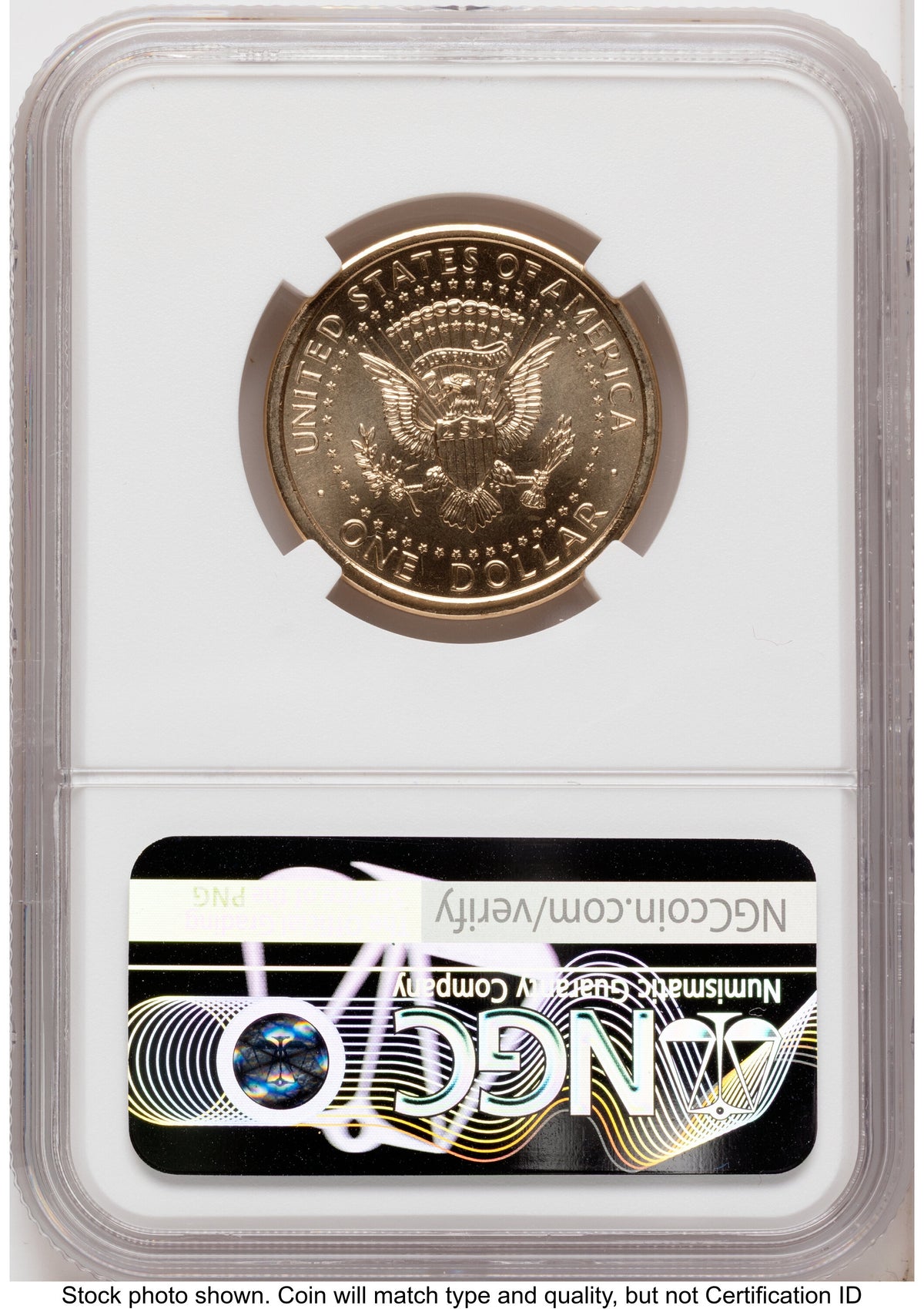 2026 Semiquincentennial President Donald J. Trump $1 (Privy Mark) FDI America 250 Congress Building Label NGC MS66