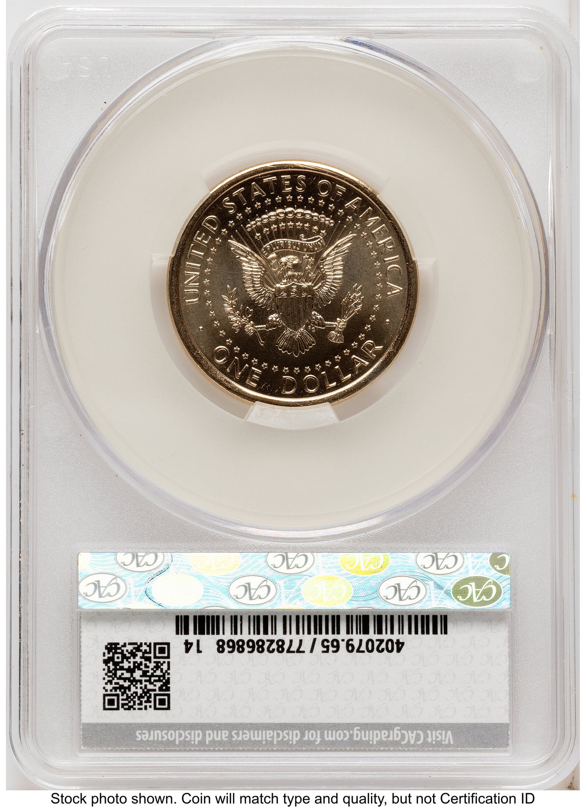 2026 Semiquincentennial President Donald J. Trump $1 First Day of Delivery America 250 Eagle with Banner Label CACG MS65