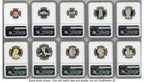 2026 10 Coin Semiquincentennial Clad Proof Set FDI America 250 John Hancock Label NGC PF70