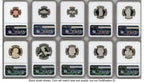 2026 10 Coin Semiquincentennial Clad Proof Set FDI America 250 Congress Building Label NGC PF70