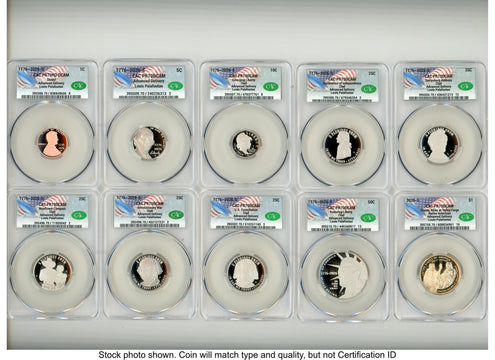 2026 10 Coin Semiquincentennial Clad Proof Set Advanced Delivery Louis Palafoutas CACG PR70