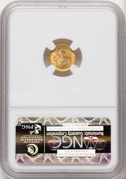 1853 G$1 CAC Gold Dollar NGC MS64