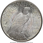 1925 CAC Peace Dollar NGC MS66