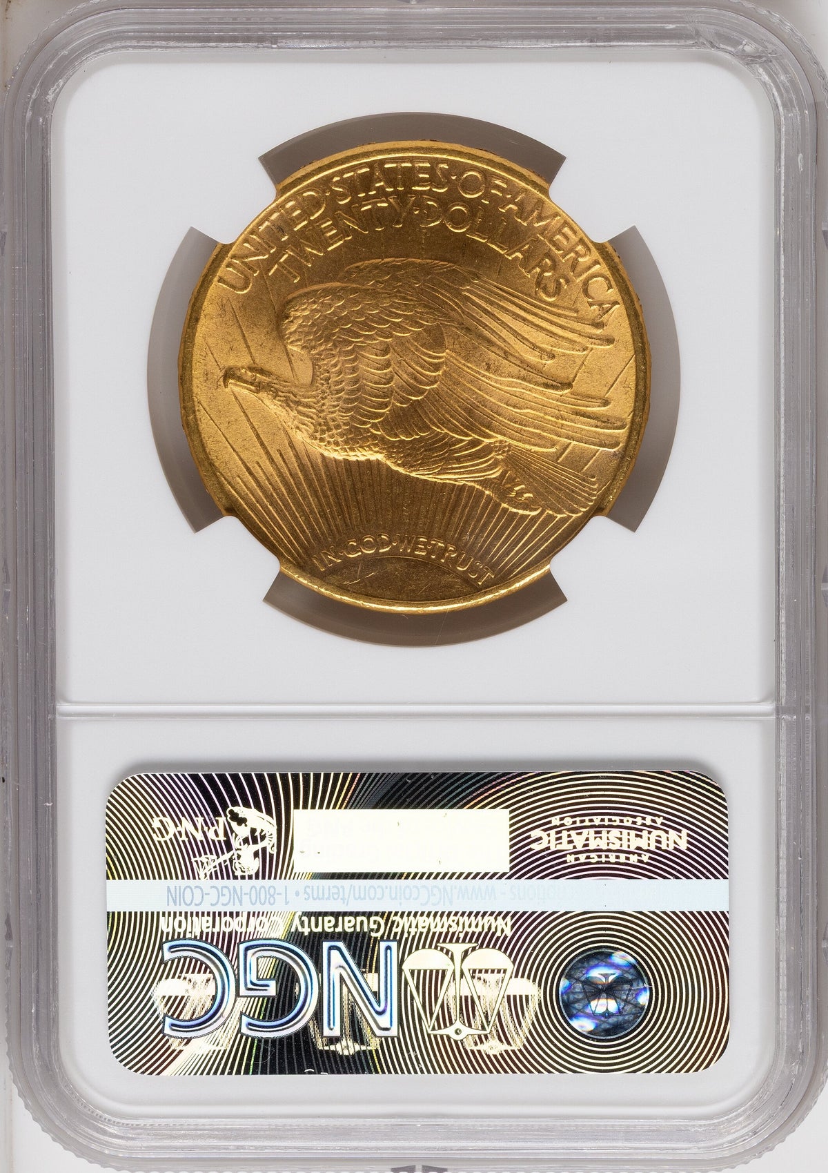1911-S $20 Saint-Gaudens Double Eagle NGC MS65