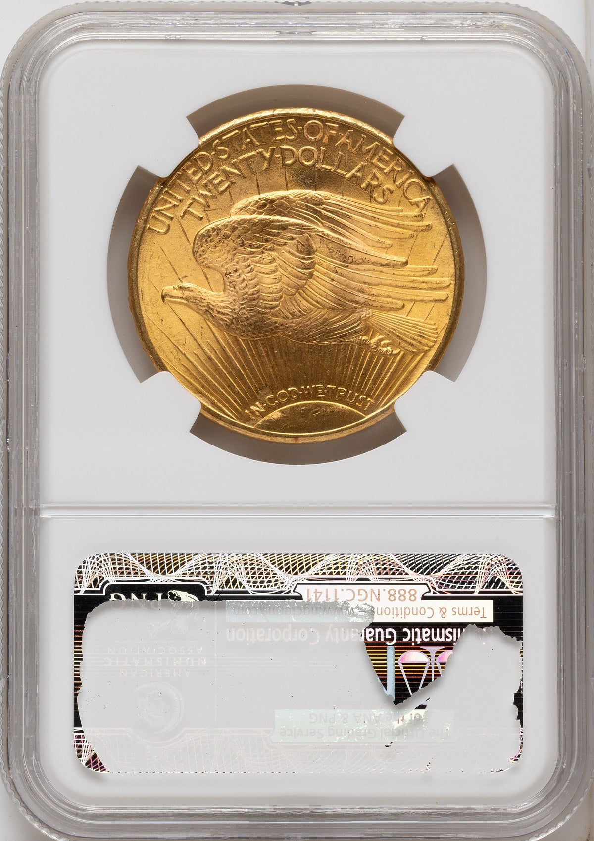 1925 $20 Saint-Gaudens Double Eagle NGC MS66