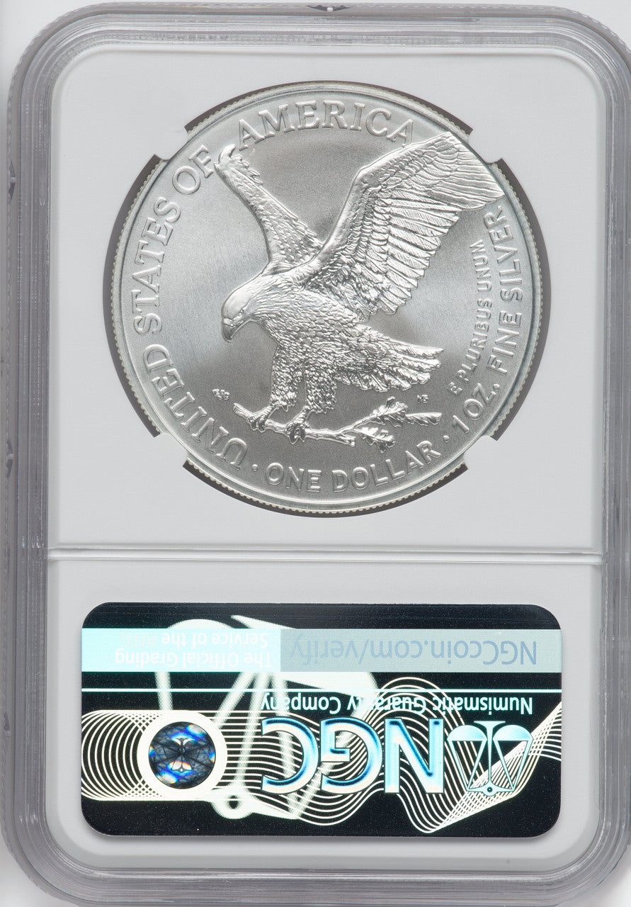 2021 Silver Eagle Type 2 At Dusk & Dawn 35th Anniversary 8th NGC MS69 Michael Gaudioso Signed