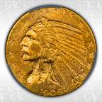 1909-D $5 Indian Half Eagle CACG MS63