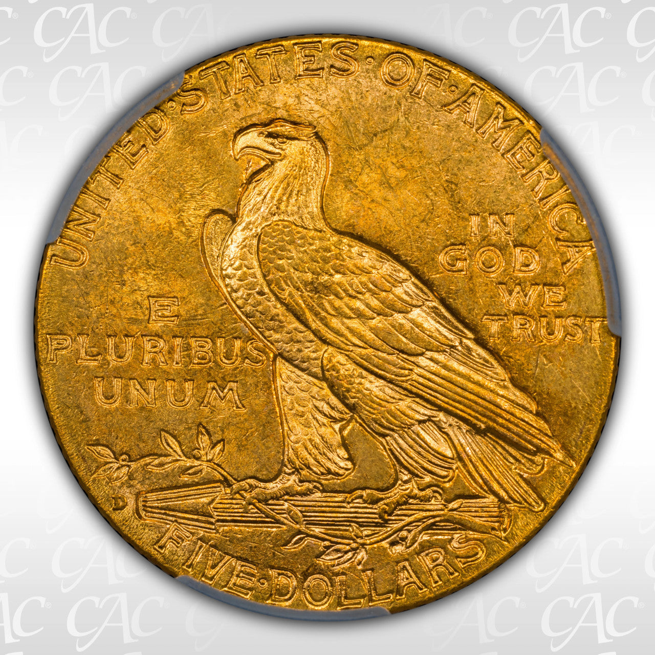 1909-D $5 Indian Half Eagle CAC MS63 | LCR Coin