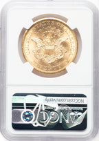 1857-S $20 Spike Shld CAC Liberty Double Eagle NGC MS67+