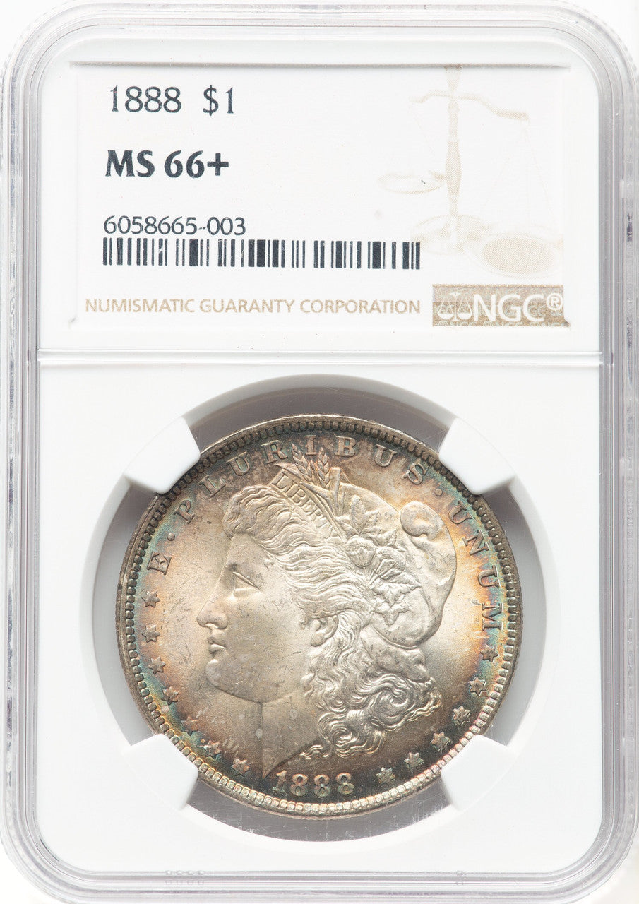 1888 Morgan Dollar NGC MS66+
