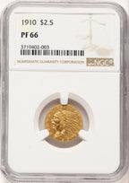 1910 $2.50 Proof Indian Quarter Eagle NGC PR66