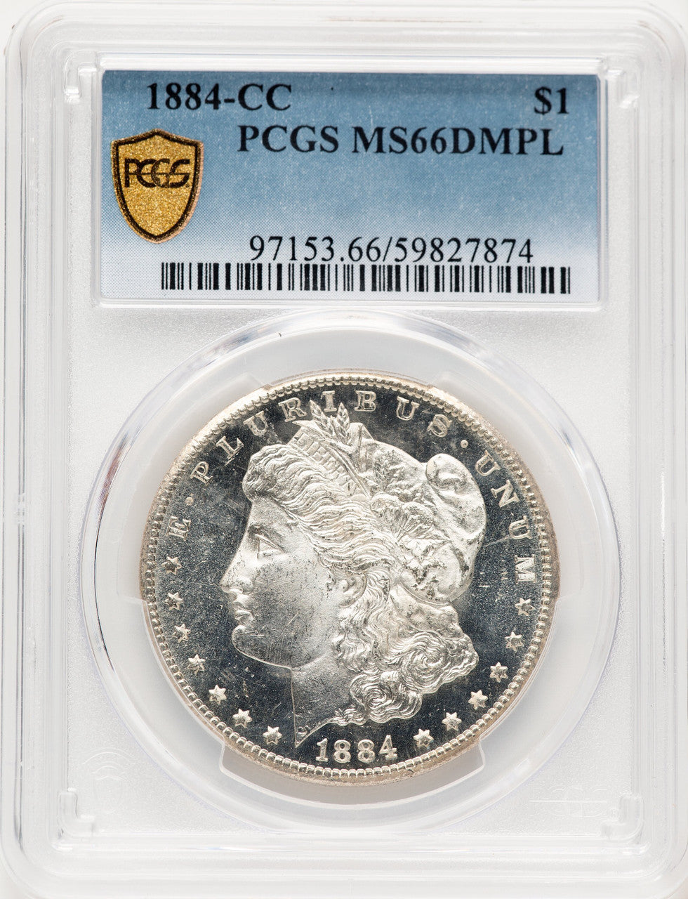 1884-CC DM Morgan Dollar PCGS MS66
