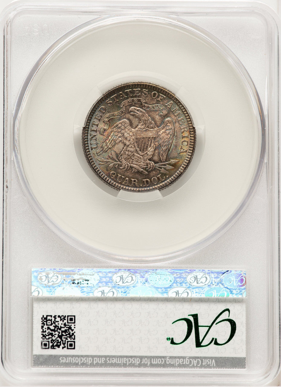 1876 25C Seated Quarter CACG MS66