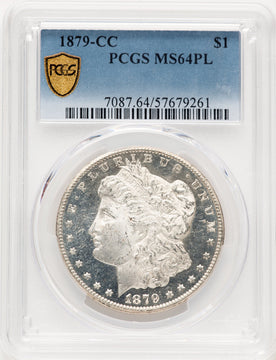 1879-CC PL Morgan Dollar PCGS MS64