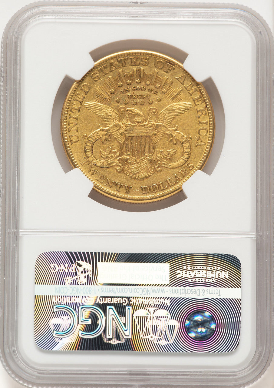 1885 $20 Liberty Double Eagle NGC AU53